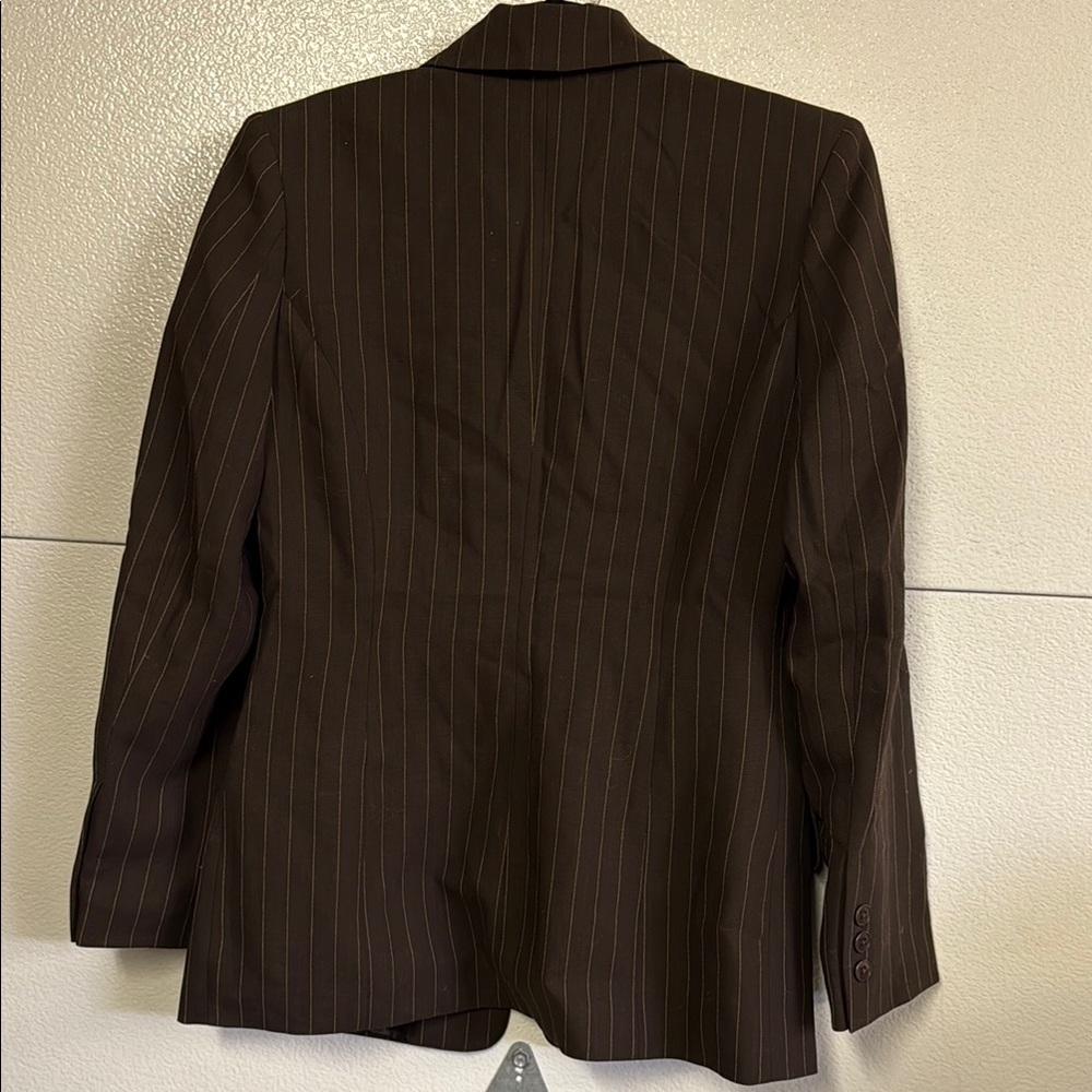 Banana Republic Brown Pinstripe Women's Blazer - Picture 6 of 9